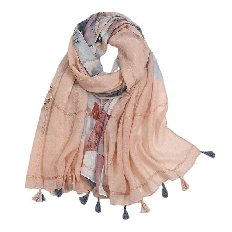 Pashmina • Creamy Flowers