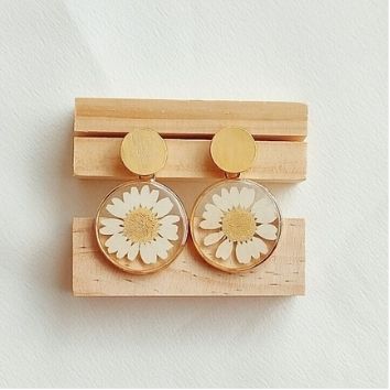 Aretes Margarita • Blanco